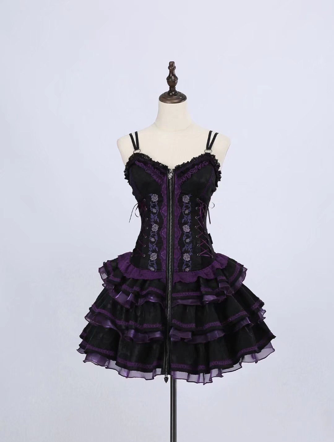 Summer of Roses JSK Gothic Dark Punk Black Lolita Dress