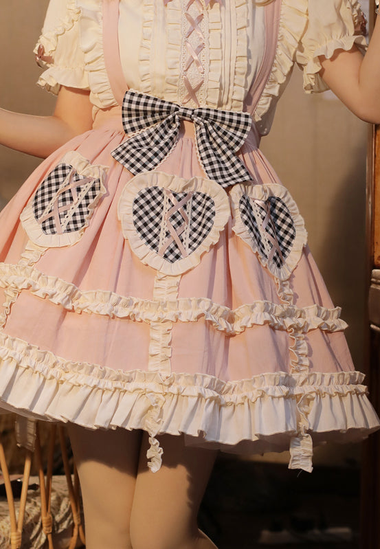 Dorothy Lolita Dress Everyday Cute Skirt Blouse Lolita SK Suspenders Dress