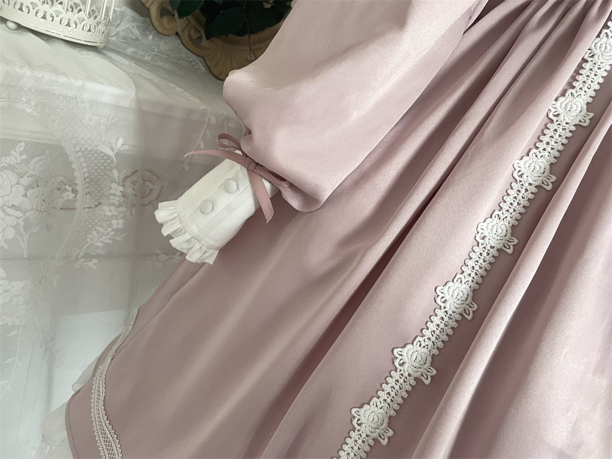 Elegant Romantic Lace Lolita OP with Grand Overskirt