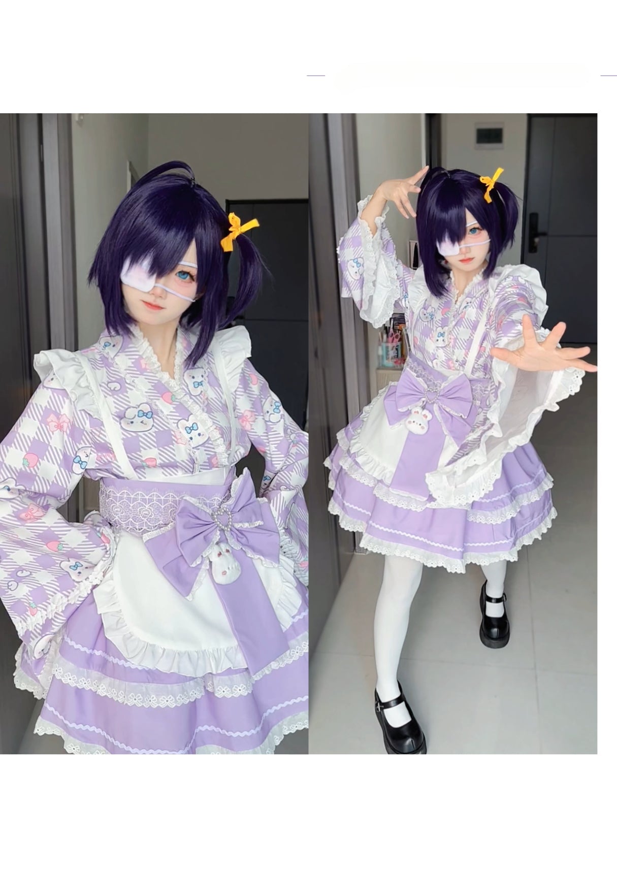 Colorful Fairy Tale Lolita Dress with Embroidery Details and Ruffled Skirt