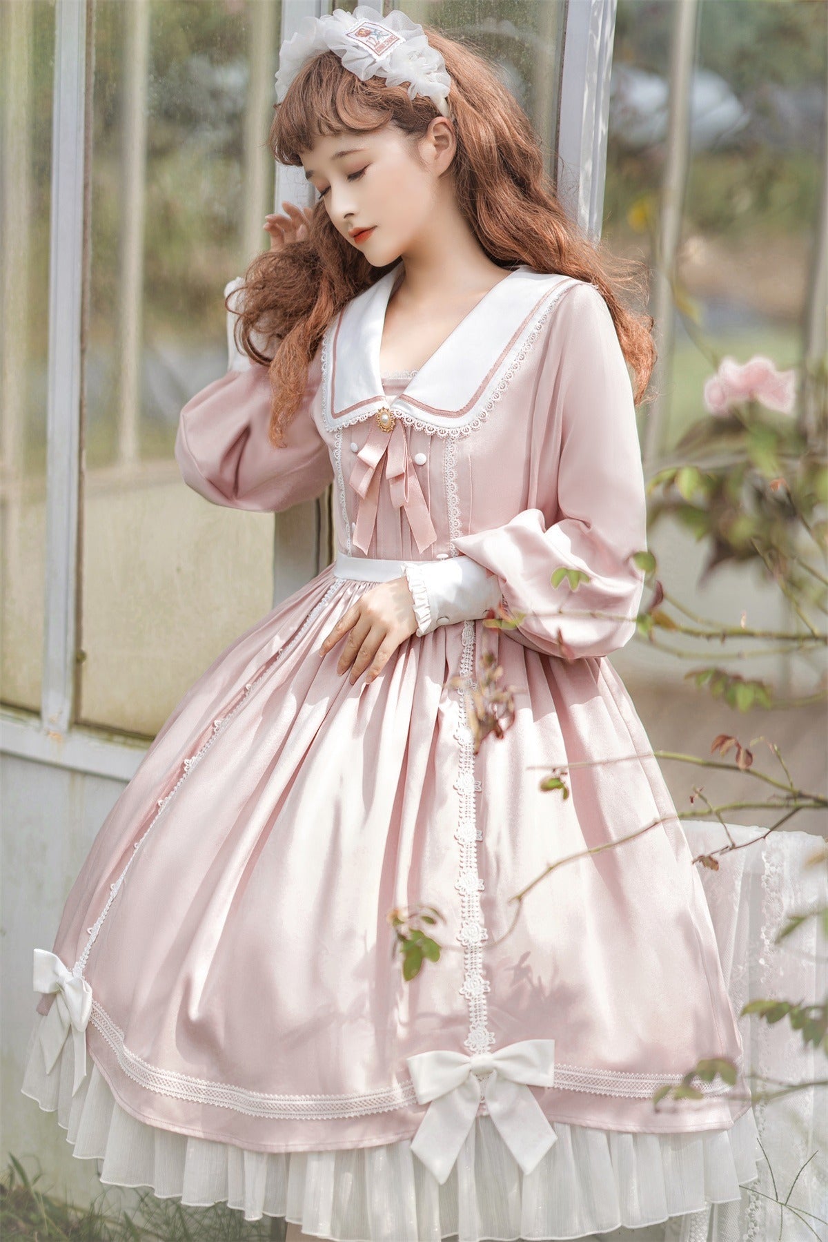 Elegant Romantic Lace Lolita OP with Grand Overskirt