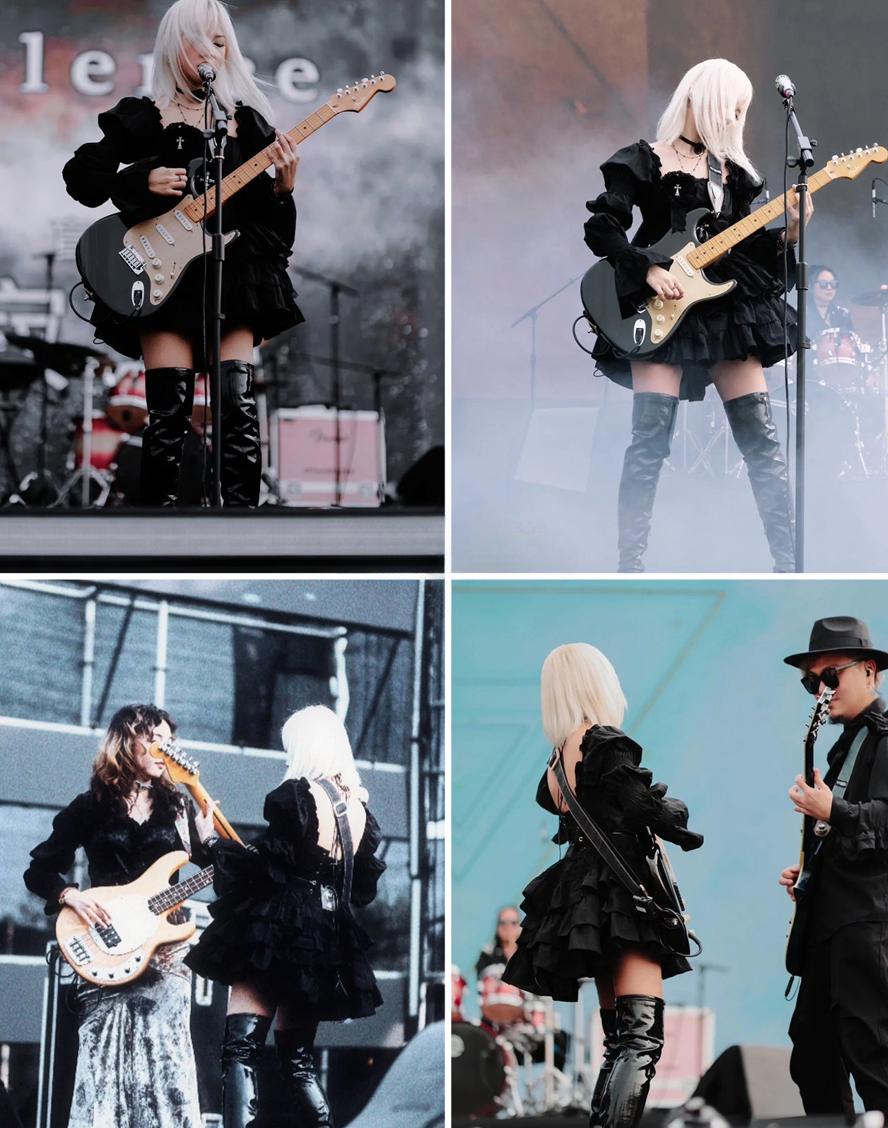 Black Idol Gothic Spirit Punk Style Lolita Dress