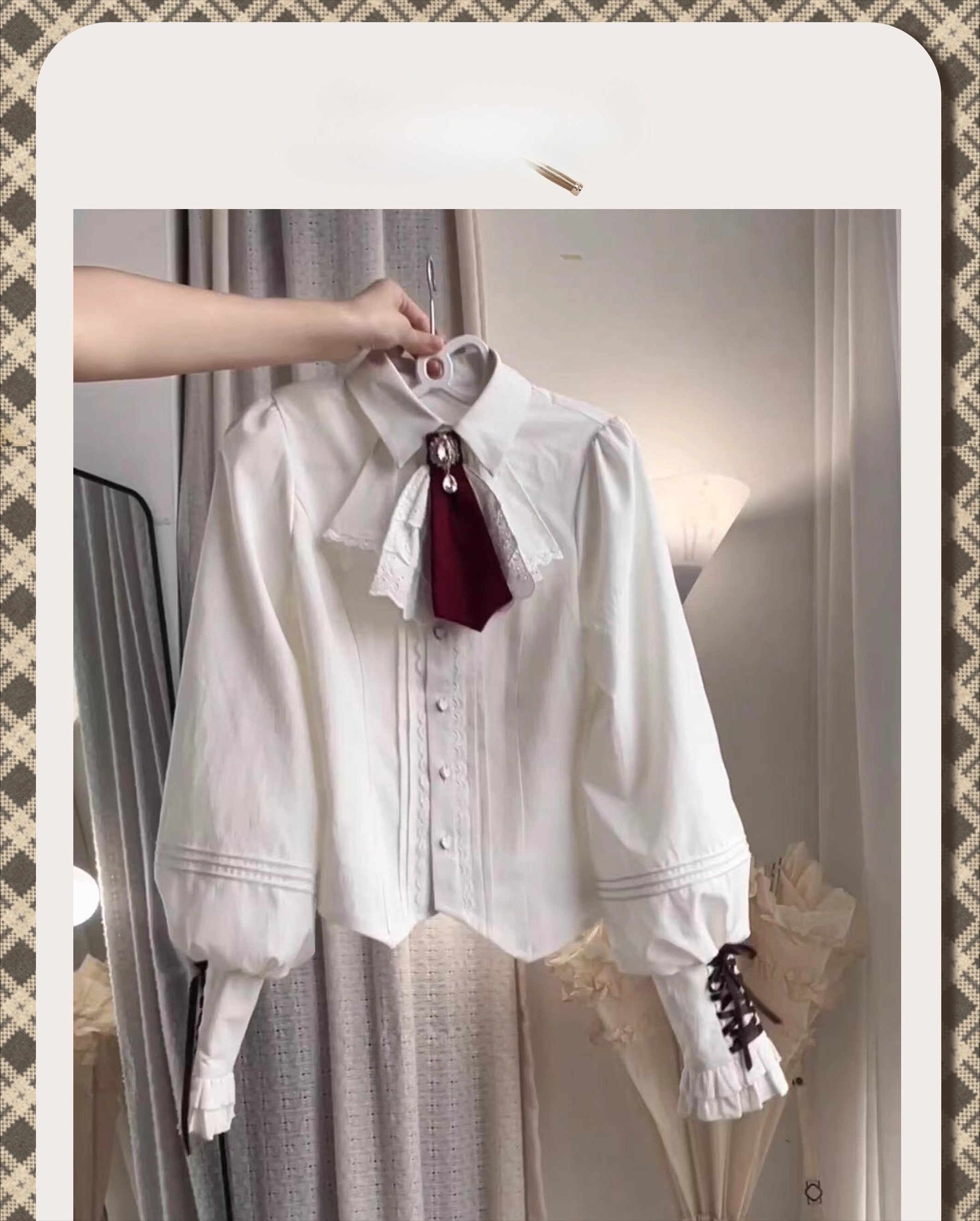 Punk Vintage Christmas Little Red Riding Hood Magical Princess Lolita Dress (Set)