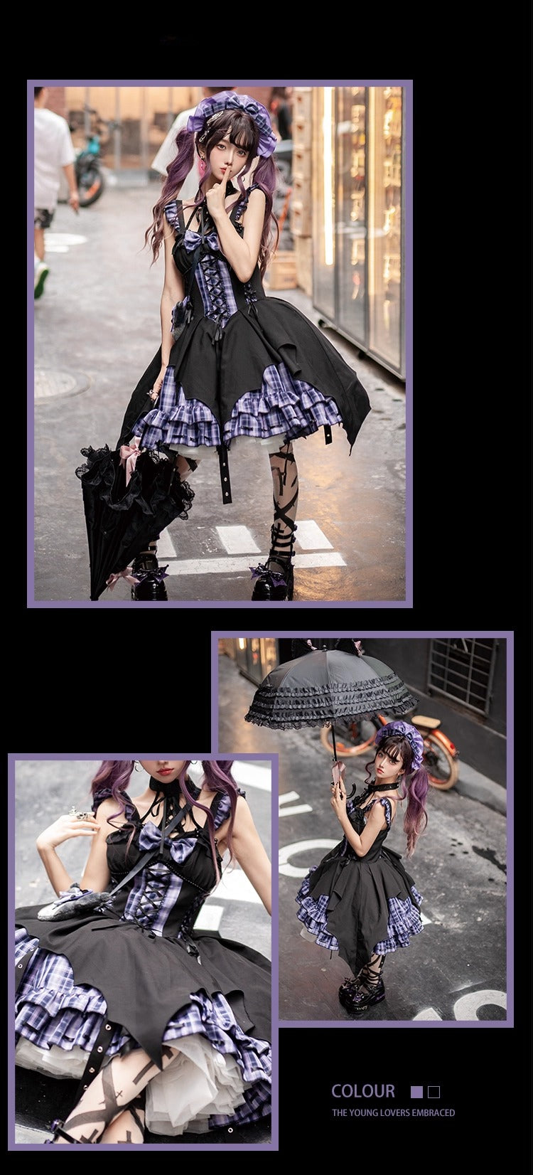 Rockwave Irregular Subculture Plaid JSK Dress