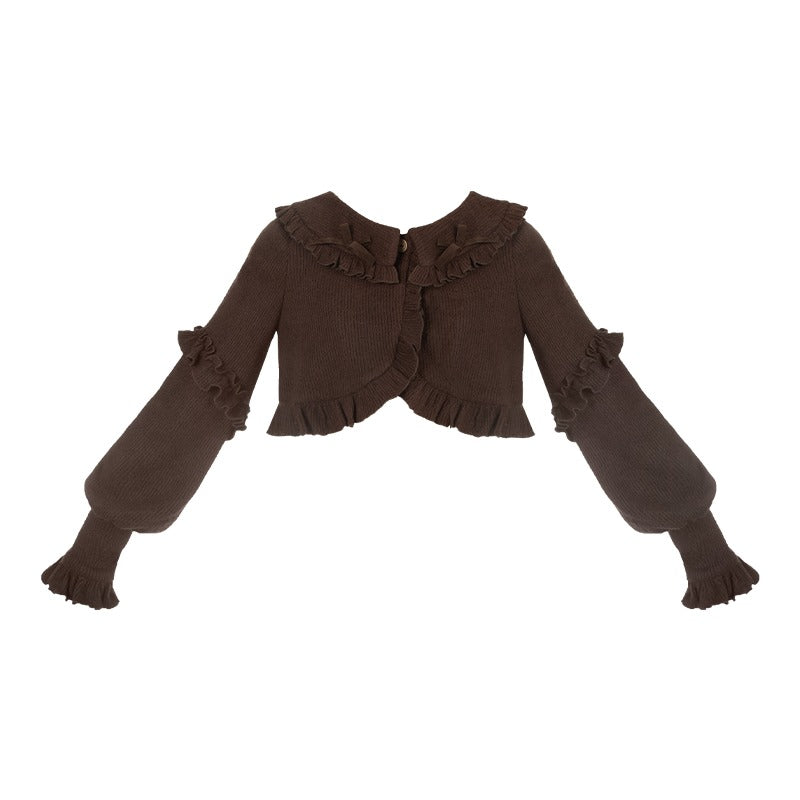 Vintage Pastoral Embroidery Tiered JSK - Four Seasons Garden Charm