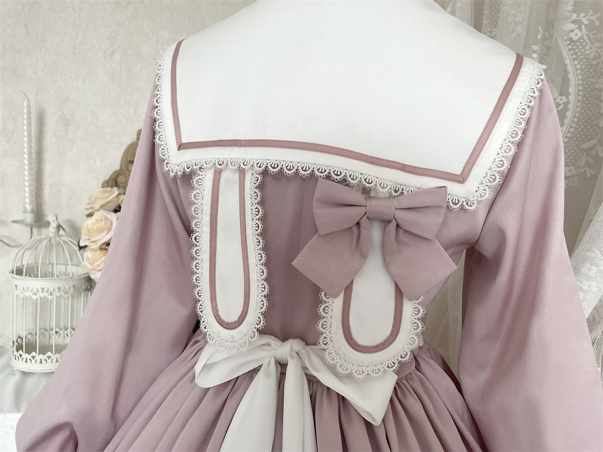 Elegant Romantic Lace Lolita OP with Grand Overskirt