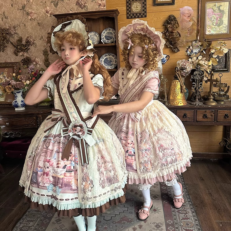 Pastel Paradise: Adorable Character Lolita OP - Multiple Colors Available