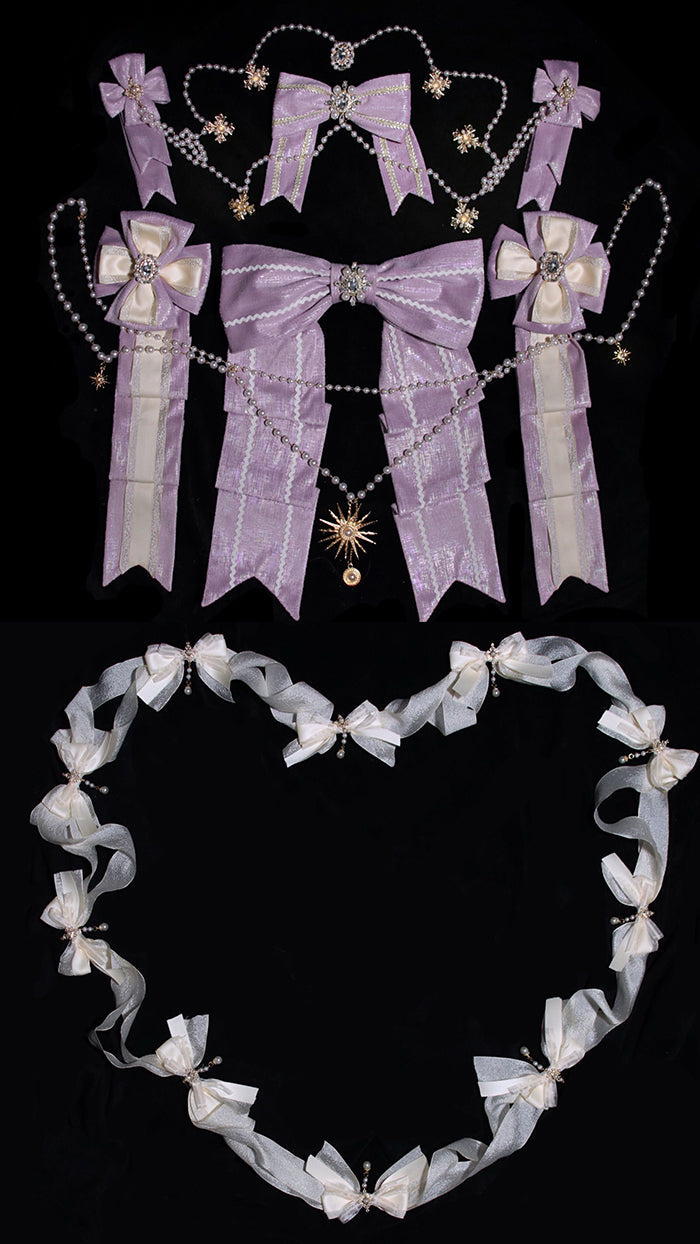 Girls' Anniversary Court Retro Dress with Lace Trims