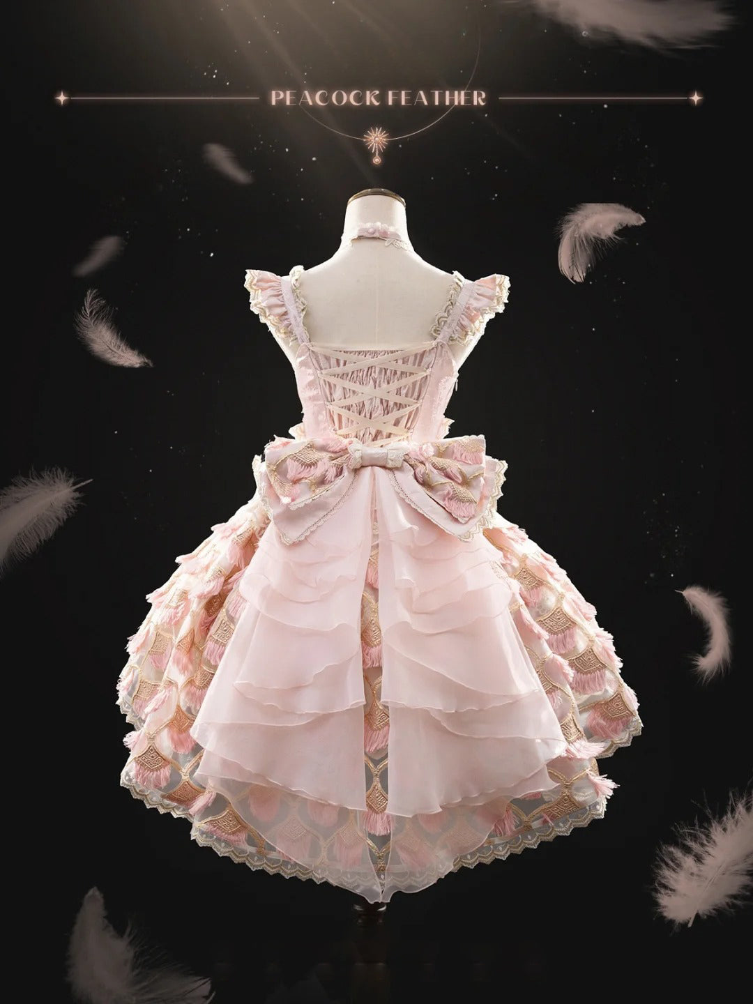 Elegant Lace Lolita JSK Dress with Floral Embroidery