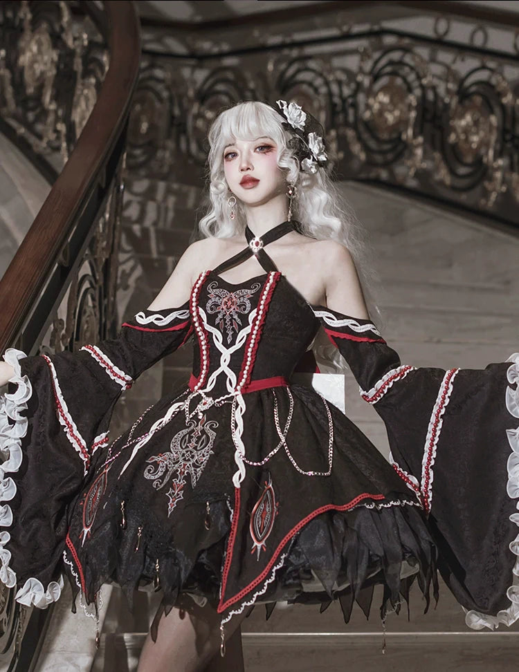 Lolita Phantom Devourer FS Full Set - Cthulhu Dark Gothic Jumper Skirt