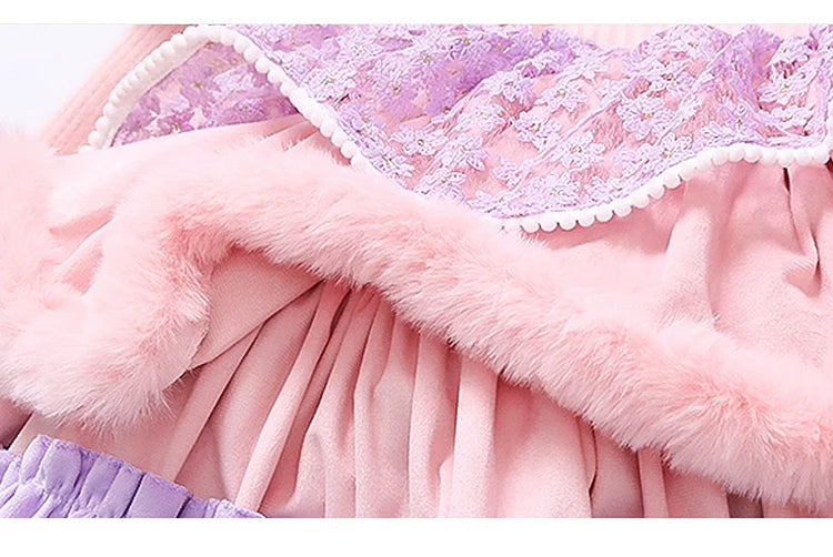 LinaBell Lolita Princess Dress for Girls 2025 New Summer Dress Children's Birthday Dress