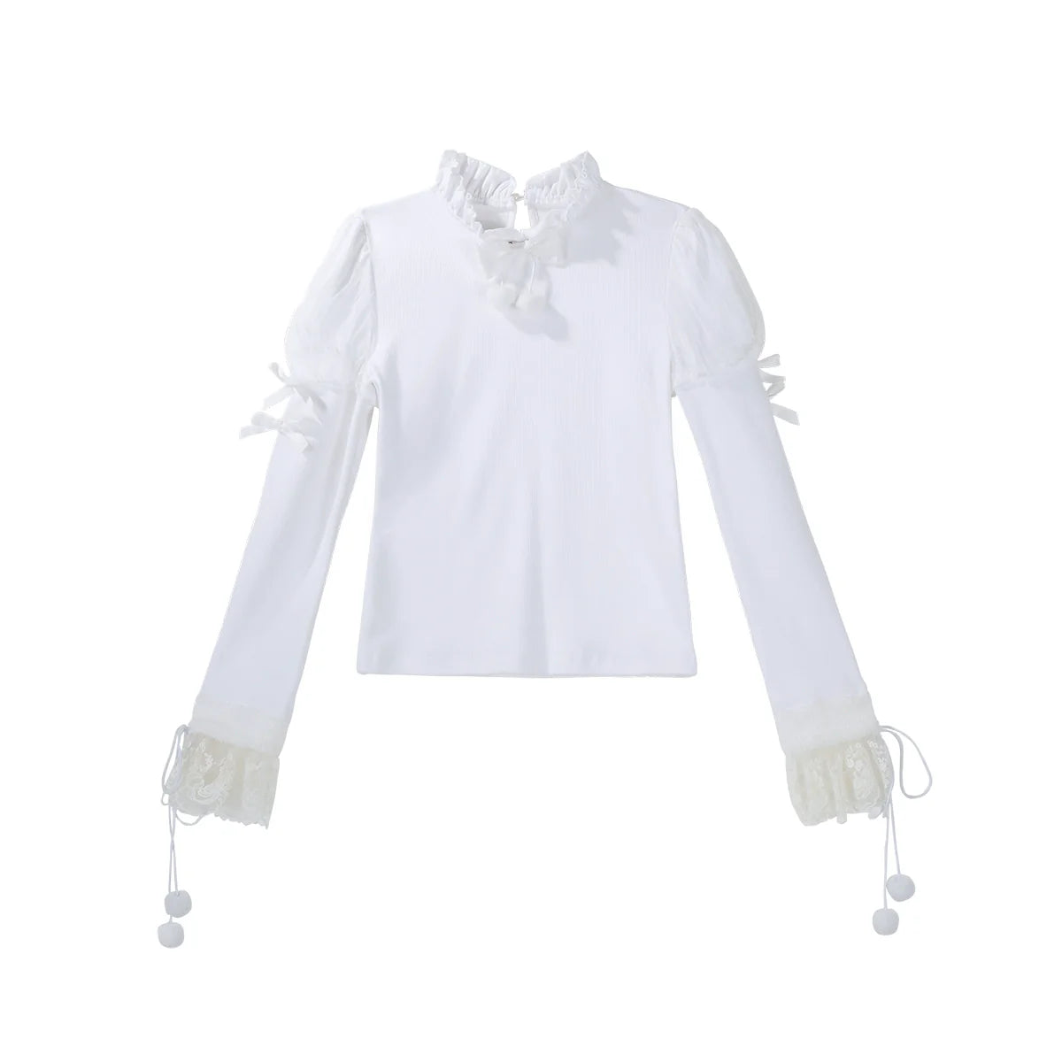 Lolita Dress with Fluffy Ears Headband - Sweet Pastel Blue and White Princess - Style Cosplay Costume