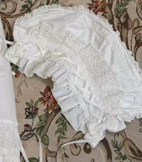 Elegant Black and White Lolita JSK with Detachable Apron