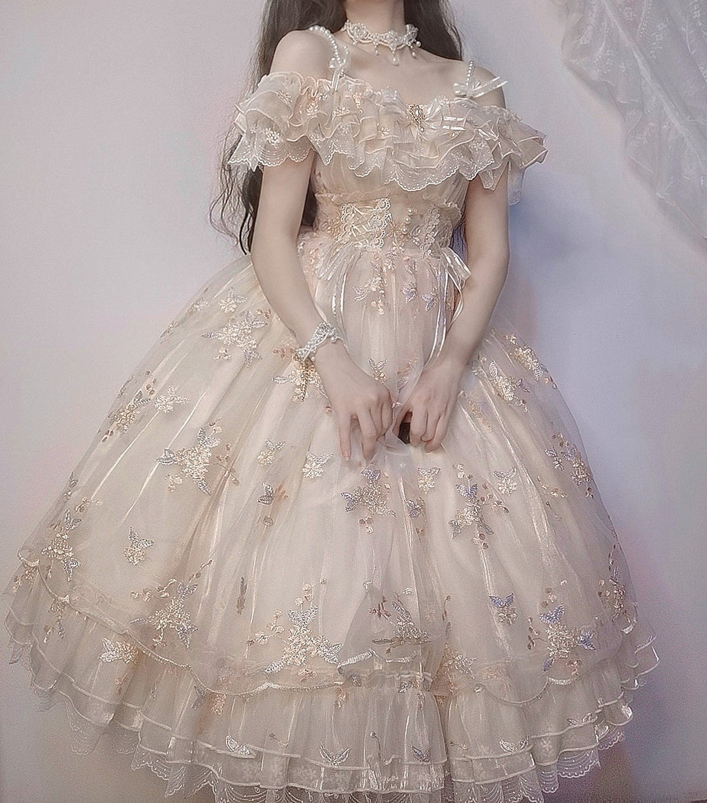 S-XXL Flora Flower Goddess JSK Elegant Lolita Dress