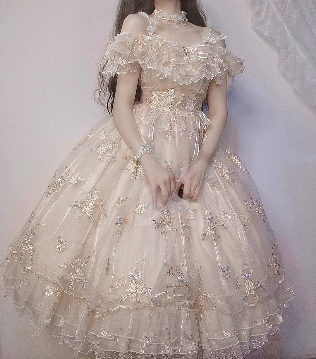 S-XXL Flora Flower Goddess JSK Elegant Lolita Dress