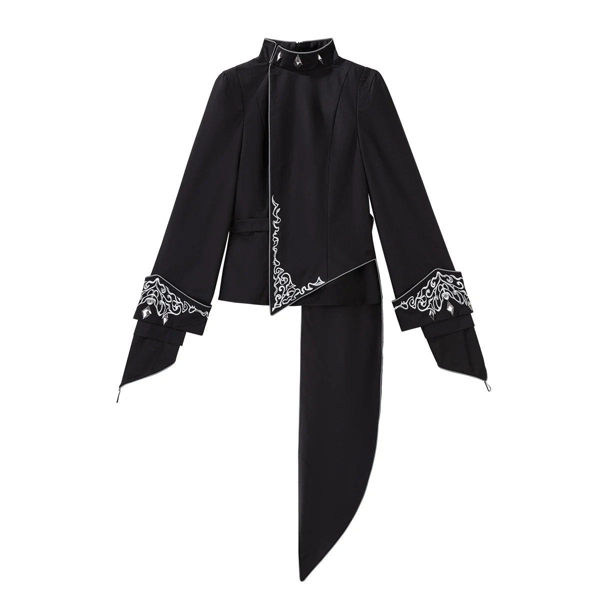 Vintage Dark Gothic Prince-style Suit with Suspenders and Shorts — Dashing and Handsome