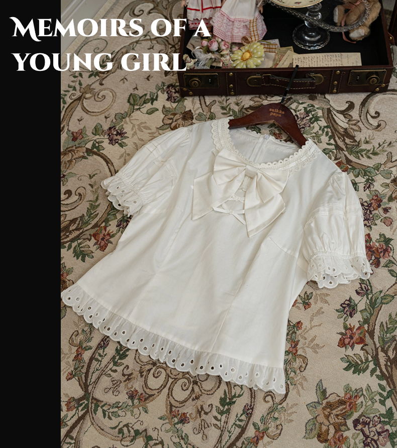 Elegant Black and White Lolita JSK with Detachable Apron