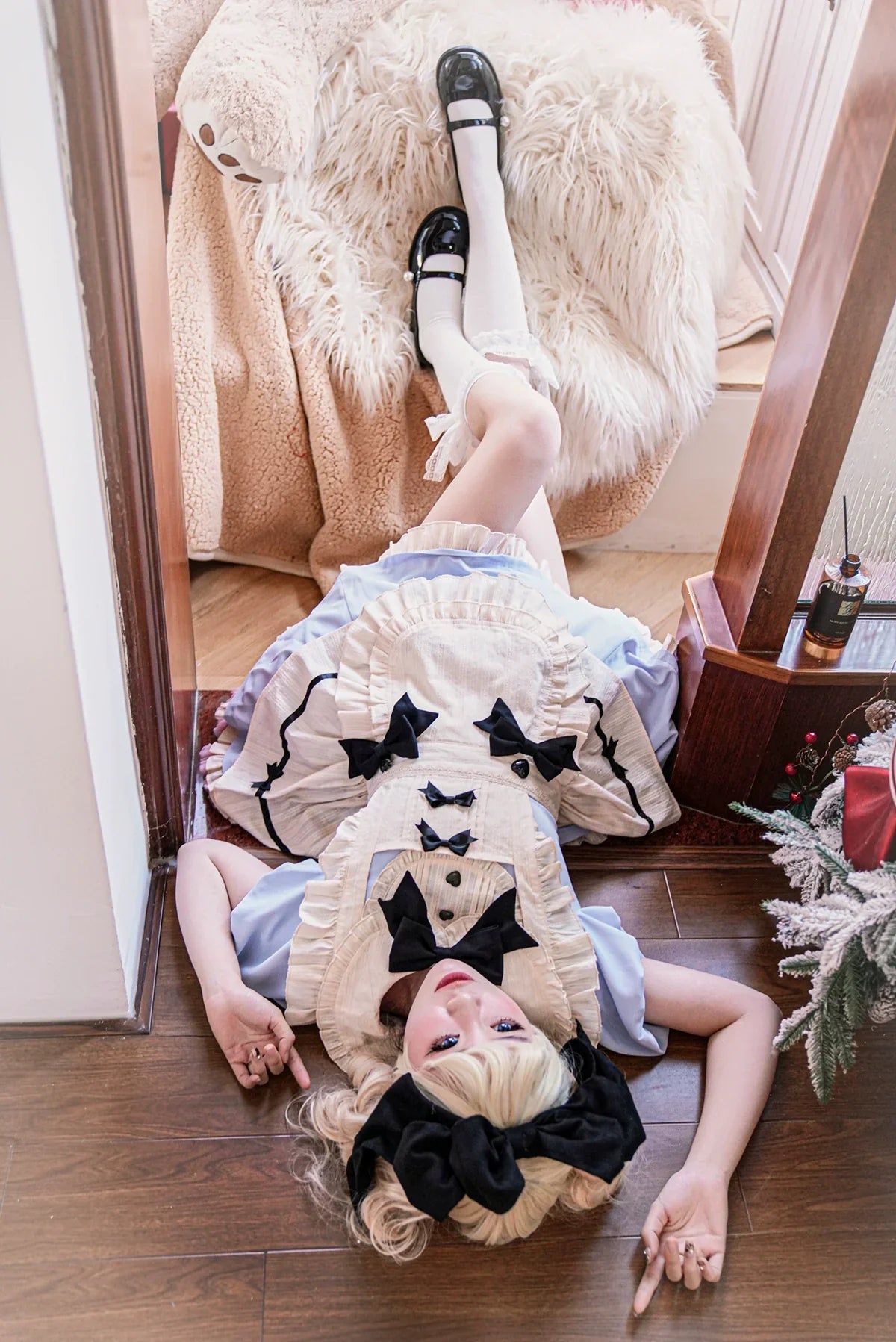 Hawthorn Berry Classic Apron OP Dress Elegant Maid Lolita Dress