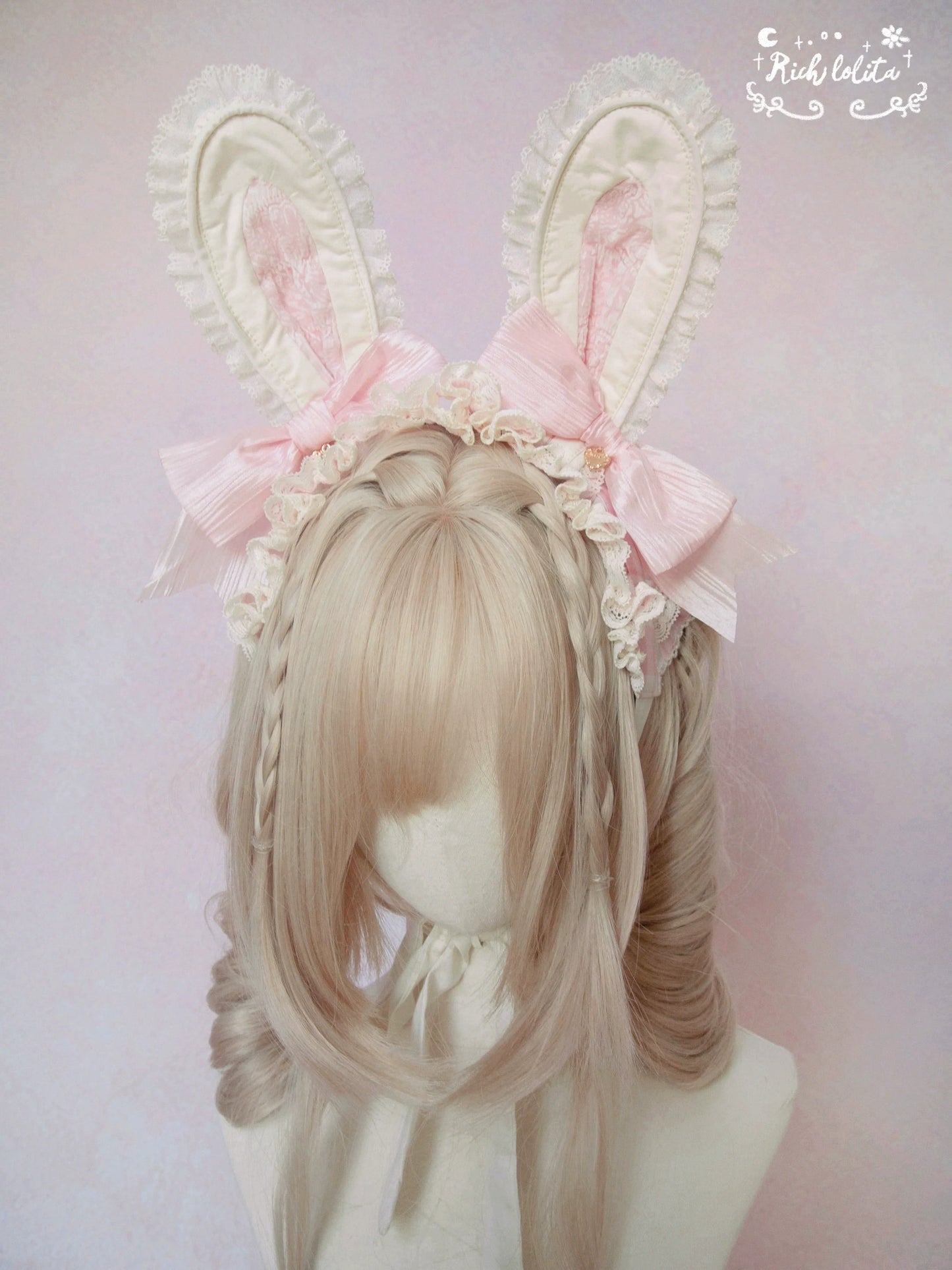 Pastel Pink Checkered Lolita Dress with Ruffled Skirt and Delicate Embellishments