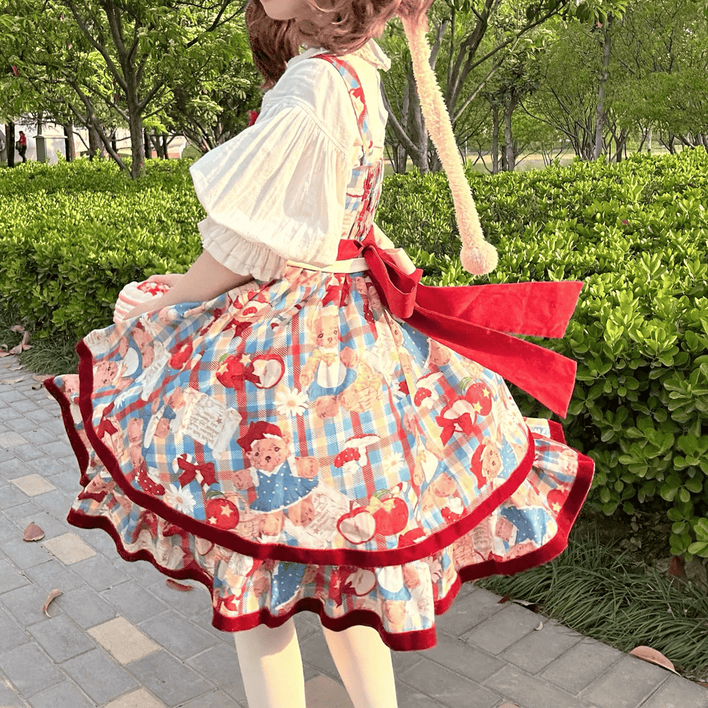 Apple Bear Story JSK – Playful and Charming Lolita Dress