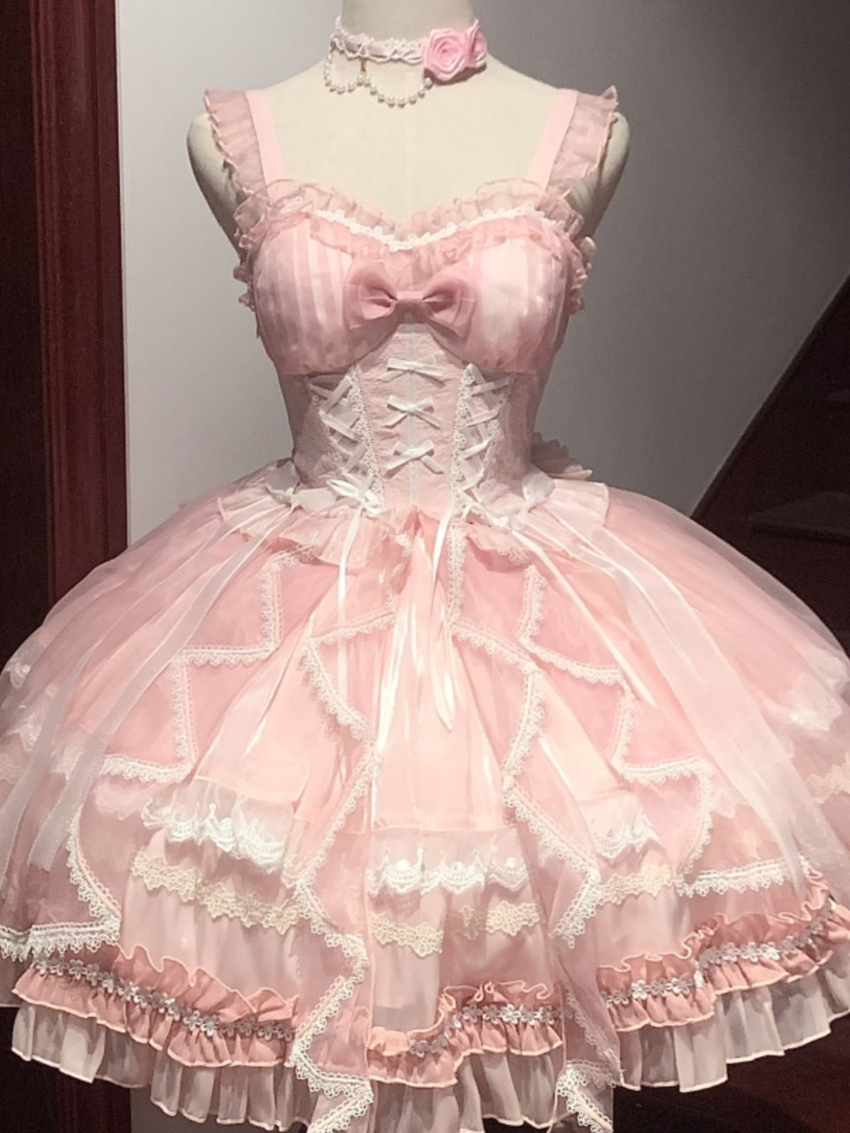 [Muti-Colors-Available] Pre-Order Full payment Glassy Fantasy Bubble sleeve Lolita Dress Full Payment