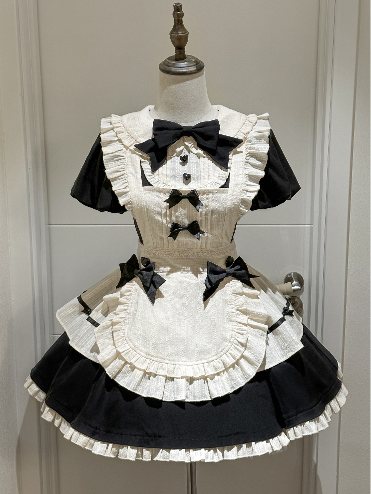 Hawthorn Berry Classic Apron OP Dress Elegant Maid Lolita Dress