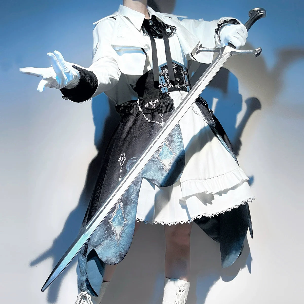 Indigo Lord Lolita — British Academy Style Lolita Dress | Military Lolita & Knight-style Skirt Set