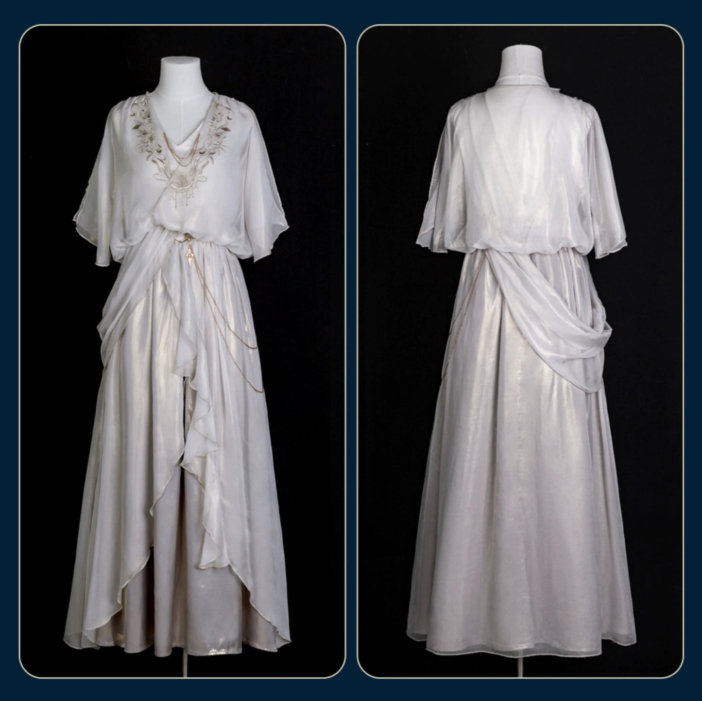 Judgment Angel Original Lolita Design Dress - Greek Goddess Style Ethereal Cape Long Dress