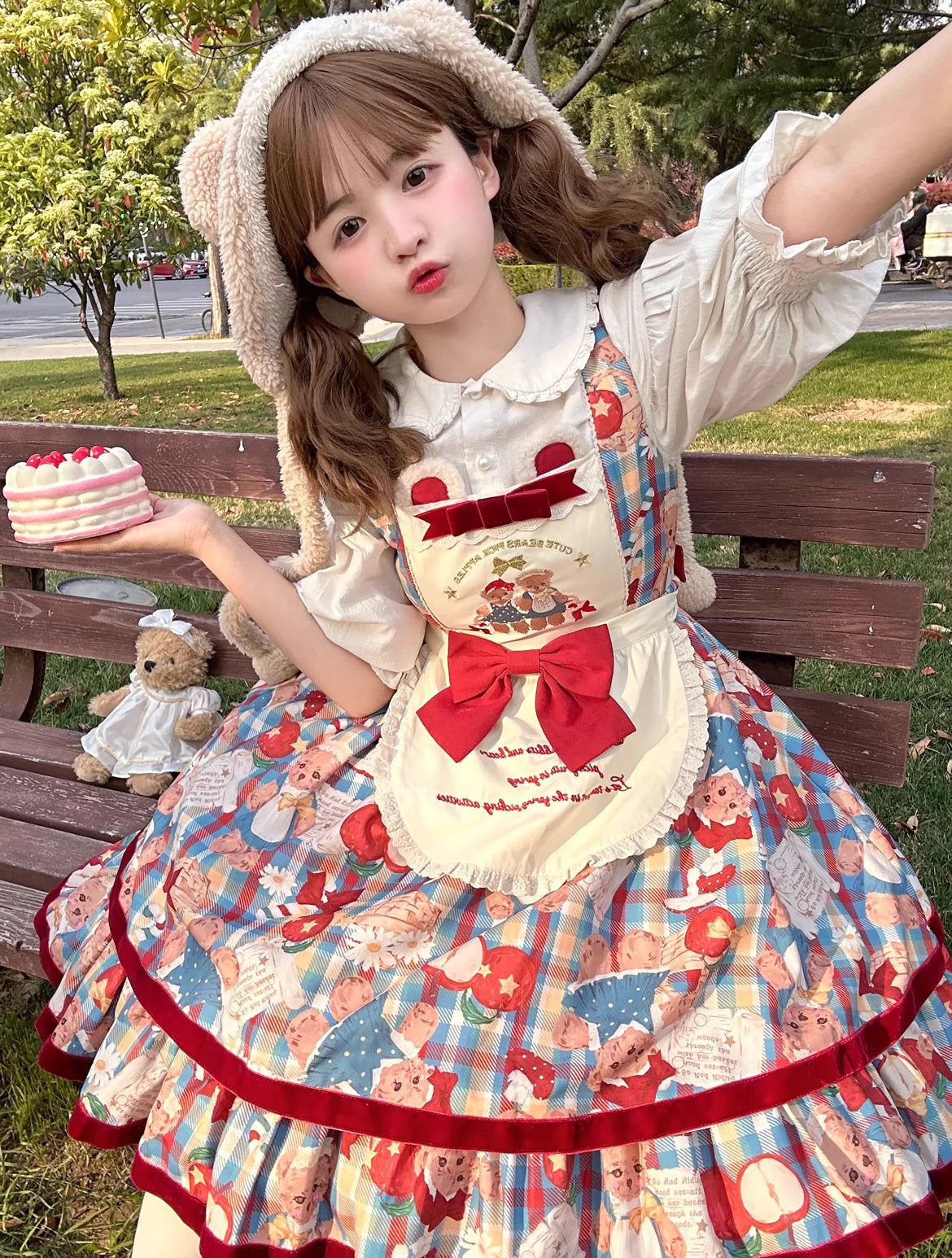 Apple Bear Story JSK – Playful and Charming Lolita Dress