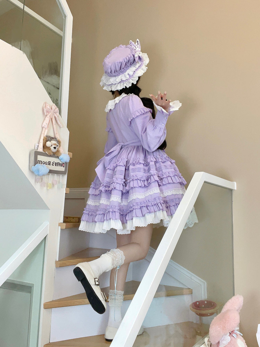 Elegant Doll-like Lolita OP - Retro Charm and Multifunctional Details