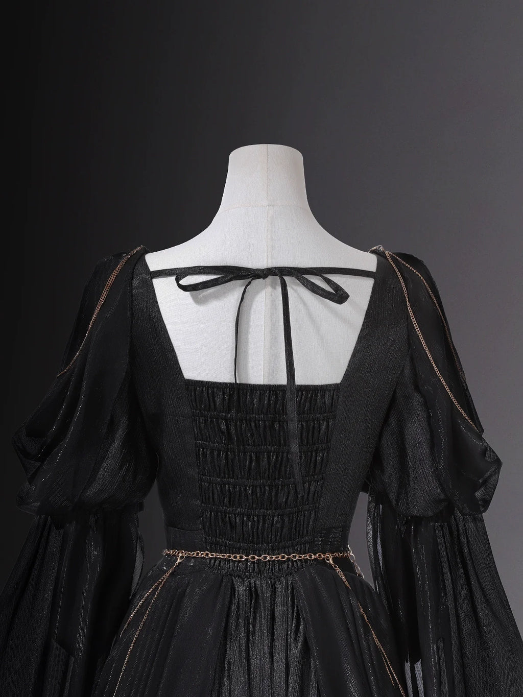 Dark fairy maxi dress: A perfect blend of lace and tassels