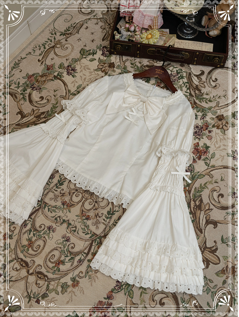 Elegant Black and White Lolita JSK with Detachable Apron