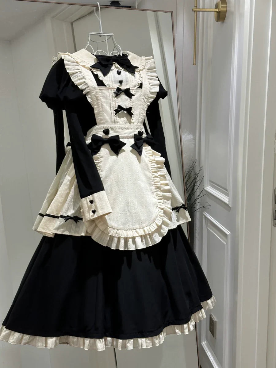 Hawthorn Berry Classic Apron OP Dress Elegant Maid Lolita Dress