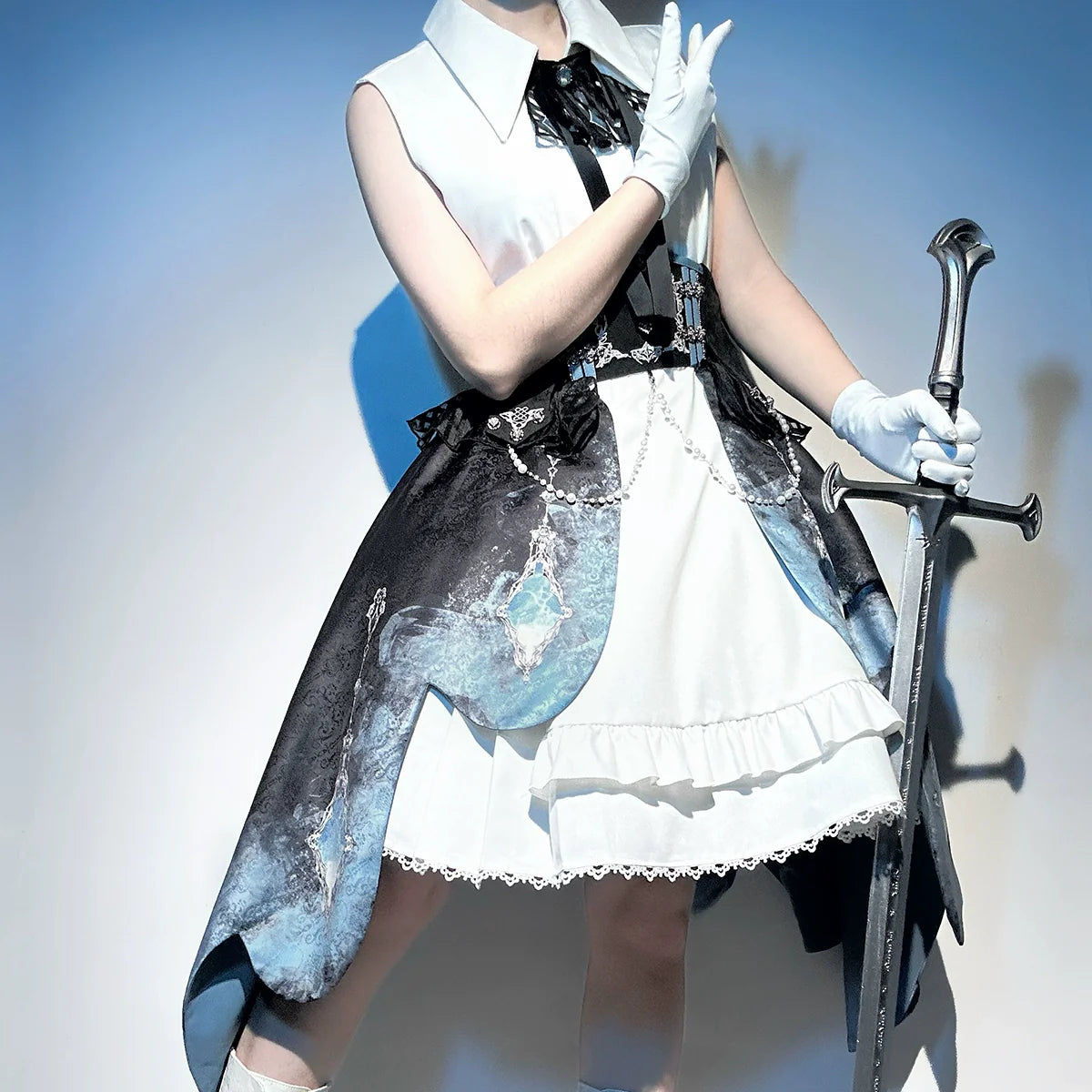 Indigo Lord Lolita — British Academy Style Lolita Dress | Military Lolita & Knight-style Skirt Set