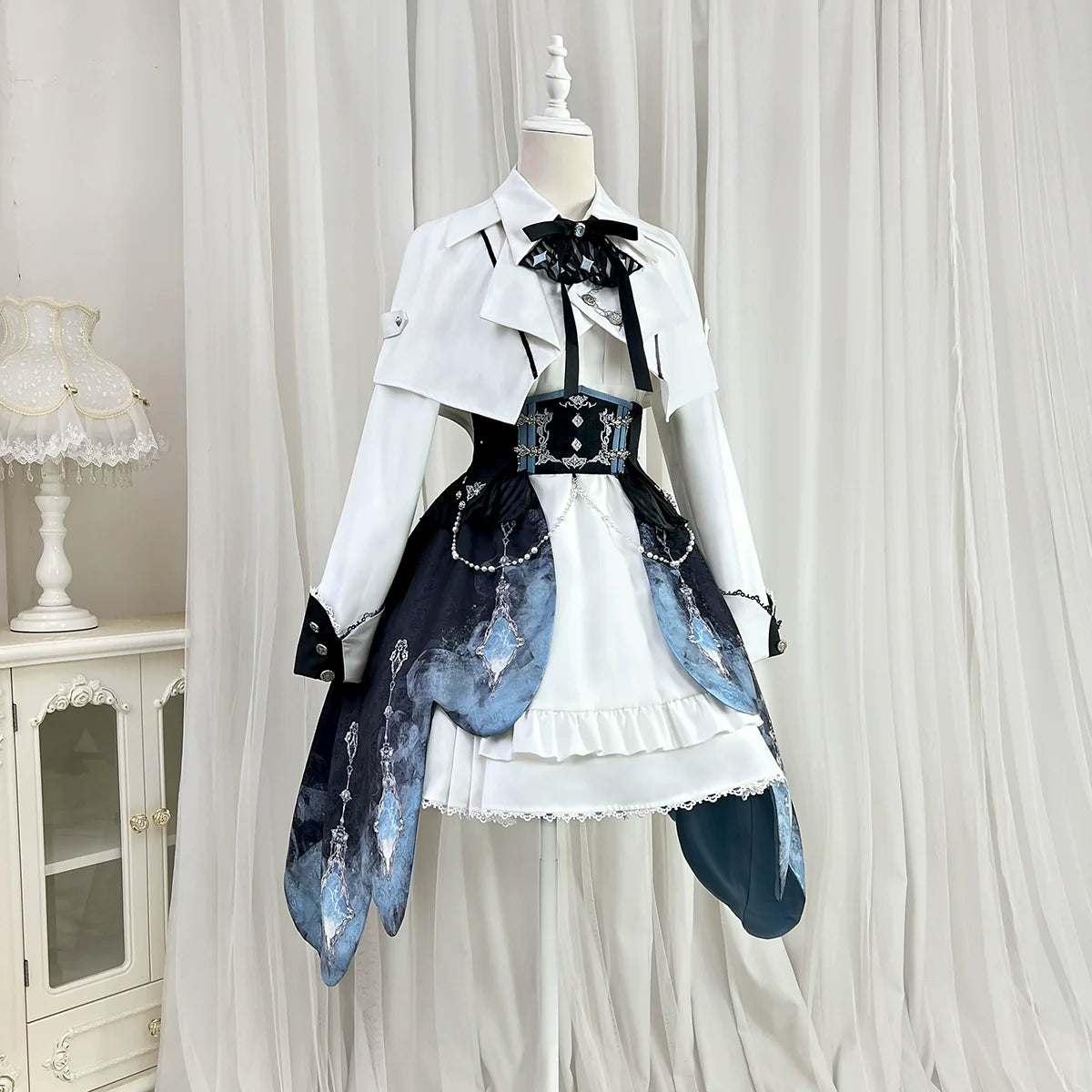 Indigo Lord Lolita — British Academy Style Lolita Dress | Military Lolita & Knight-style Skirt Set