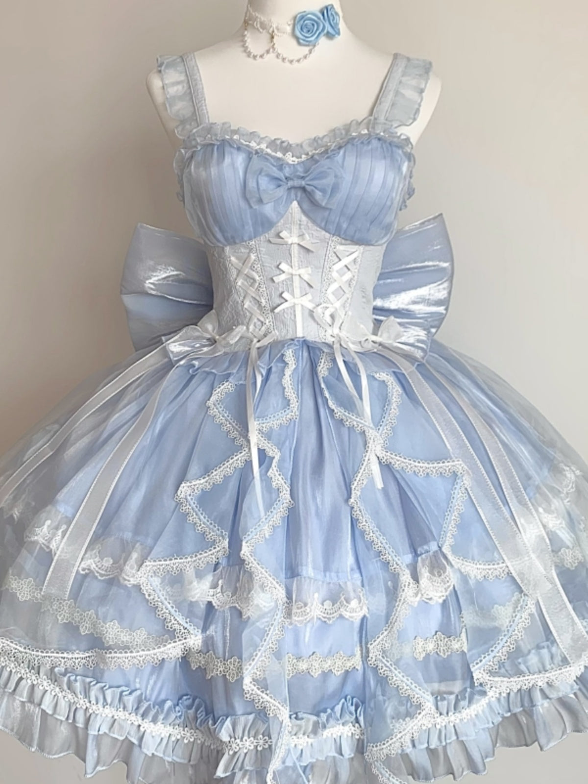 [Muti-Colors-Available] Pre-Order Full payment Glassy Fantasy Bubble sleeve Lolita Dress Full Payment