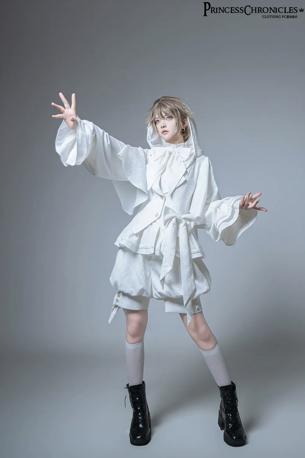 XS-2XL Vintage Prince Short with Bunny Ears Lolita Gown