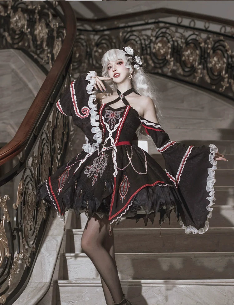 Lolita Phantom Devourer FS Full Set - Cthulhu Dark Gothic Jumper Skirt