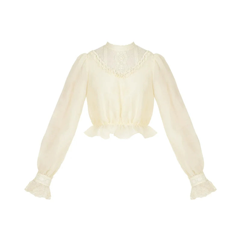 CLA Pastoral Floral Embroidery Tiered Four-segment Pendulum JSK Twin