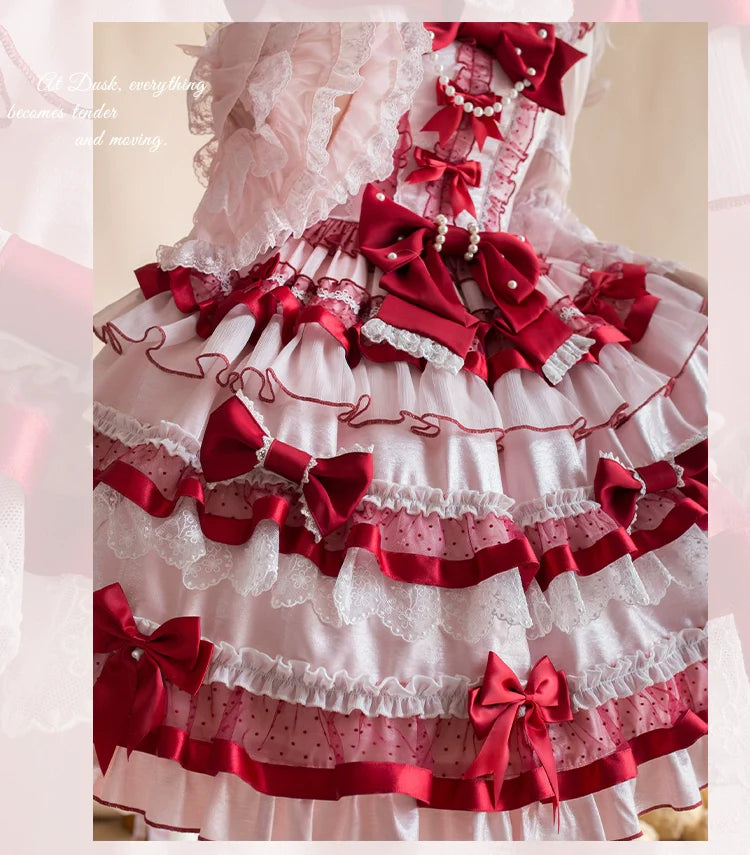 Raspberry Ribbon Vintage JSK - Original Lolita Dress