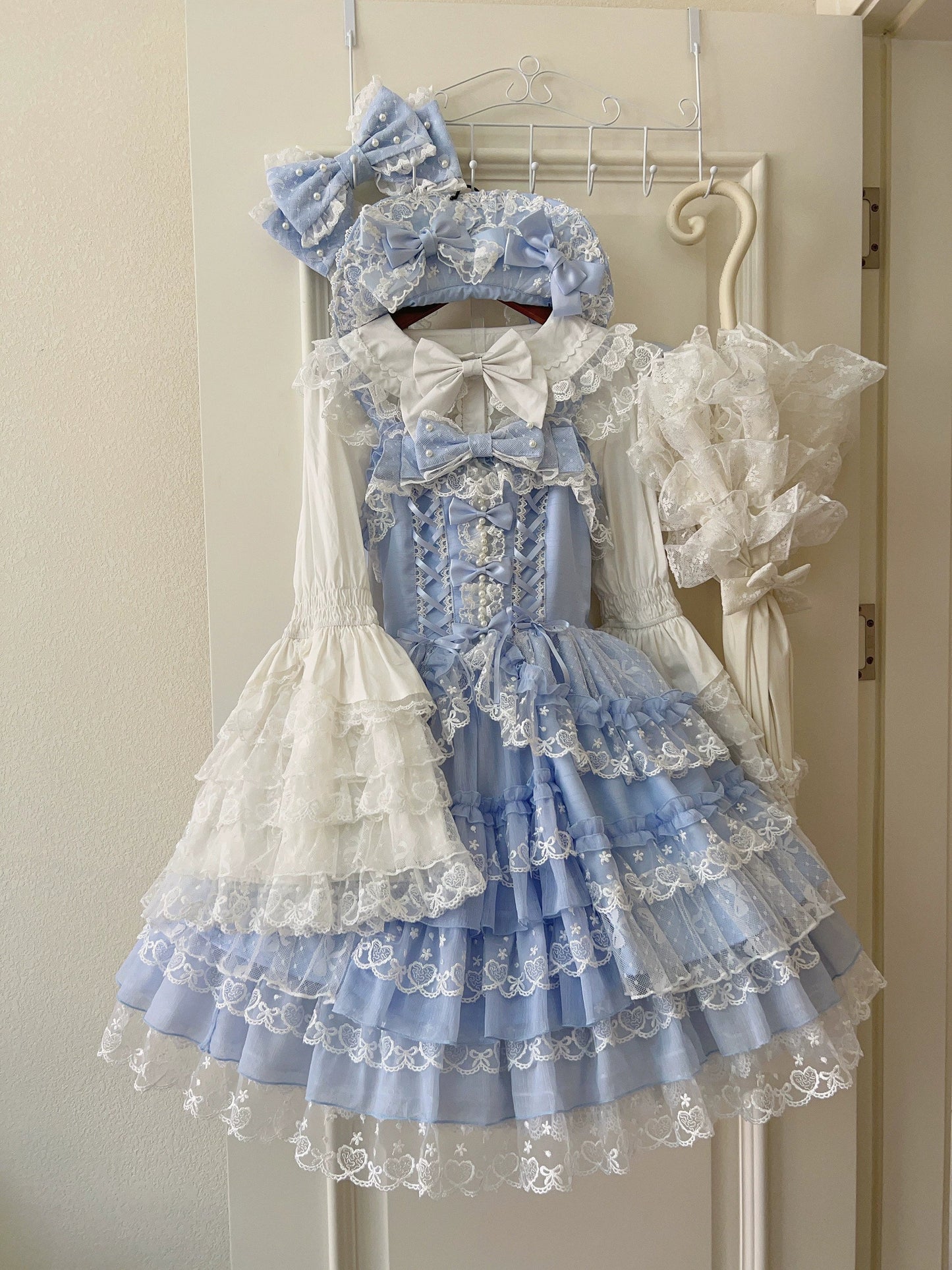 [Prelude to Love] Pink Romantic Lolita JSK Strap Dress