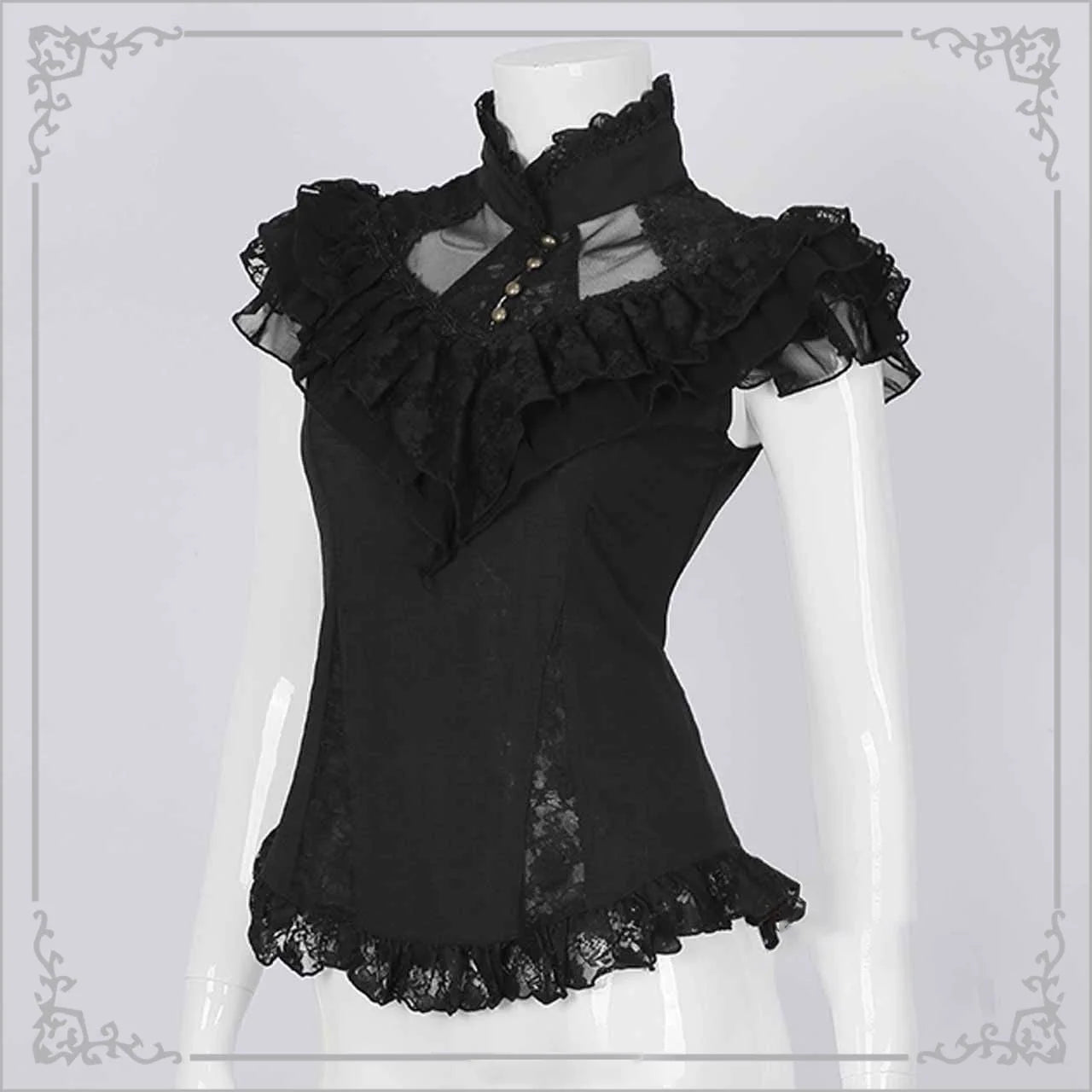 Summer of Roses JSK Gothic Dark Punk Black Lolita Dress