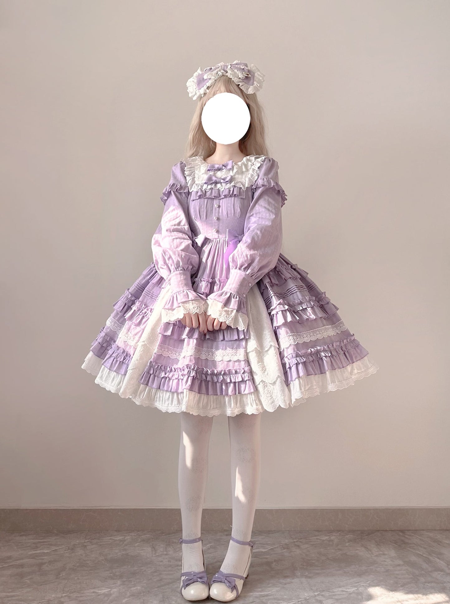 Elegant Doll-like Lolita OP - Retro Charm and Multifunctional Details