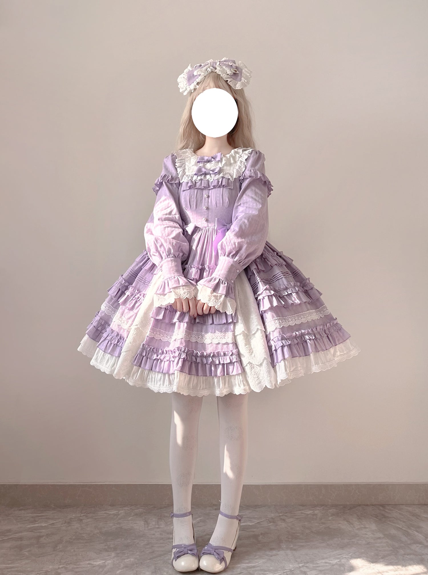 Elegant Doll-like Lolita OP - Retro Charm and Multifunctional Details