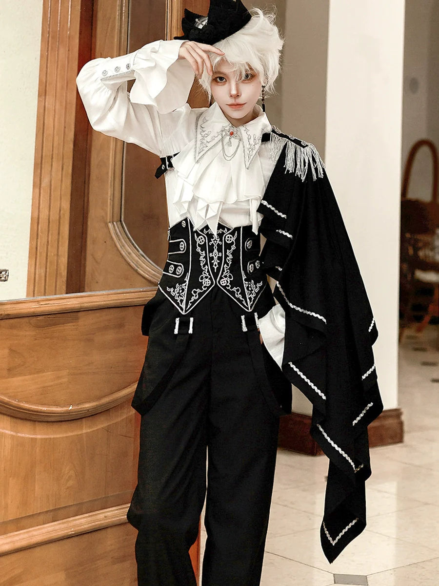Lolita Prince-style Genderless Outfit | Cool and Stylish 2D Fantasy-Style Custom Shirt Suit