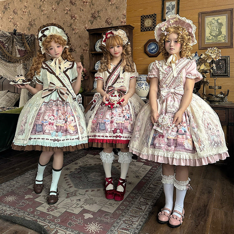 Pastel Paradise: Adorable Character Lolita OP - Multiple Colors Available