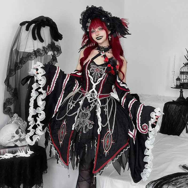 Lolita Phantom Devourer FS Full Set - Cthulhu Dark Gothic Jumper Skirt