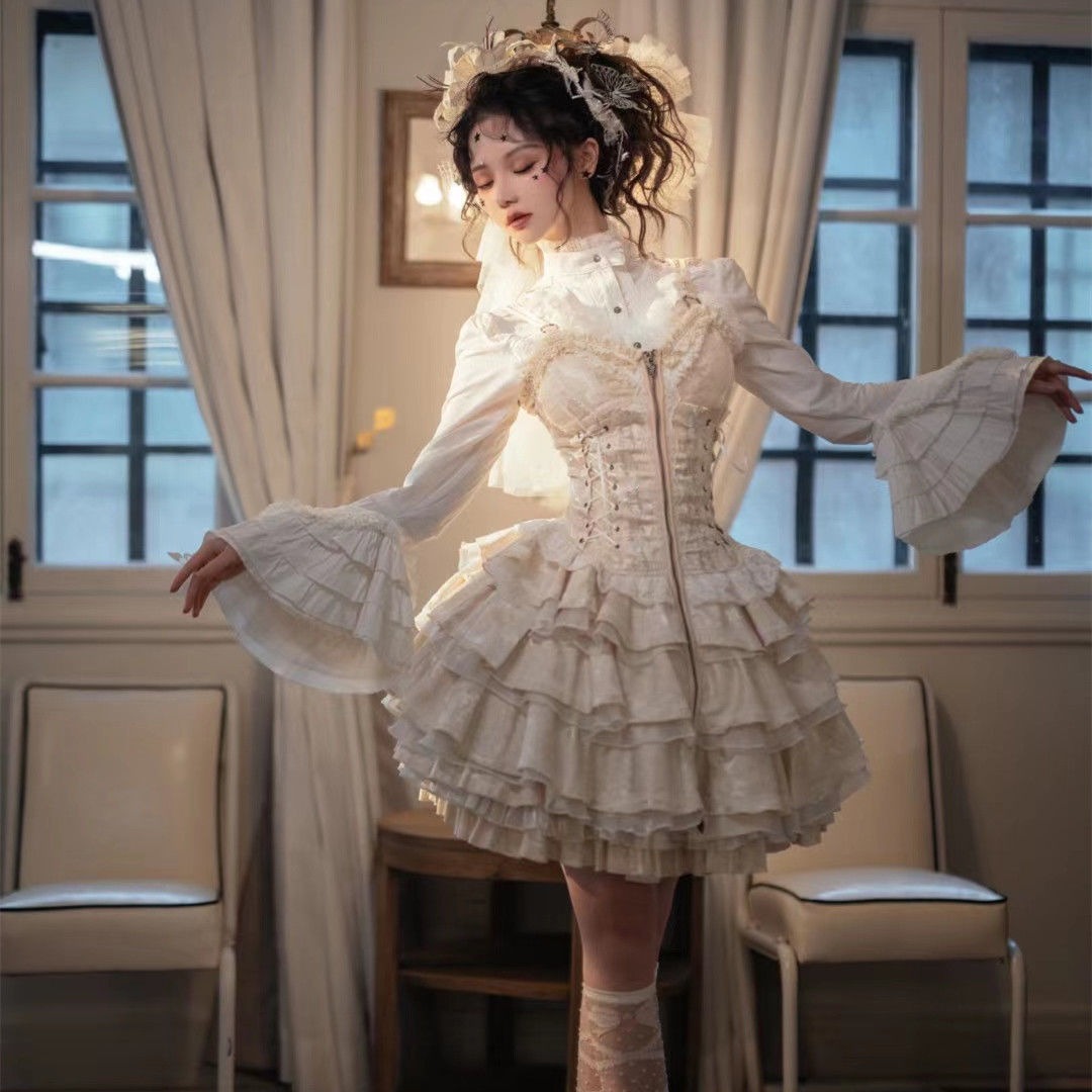 Summer of Roses JSK Gothic Dark Punk Black Lolita Dress