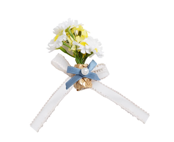 CLA Pastoral Floral Embroidery Tiered Four-segment Pendulum JSK Twin