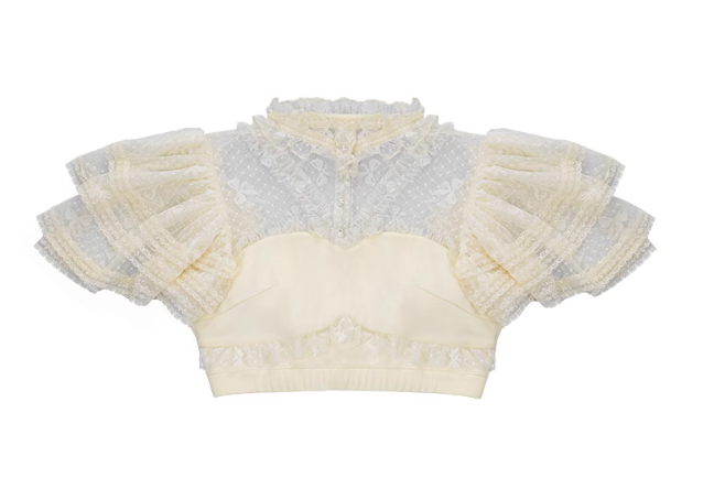 CLA Pastoral Floral Embroidery Tiered Four-segment Pendulum JSK Twin